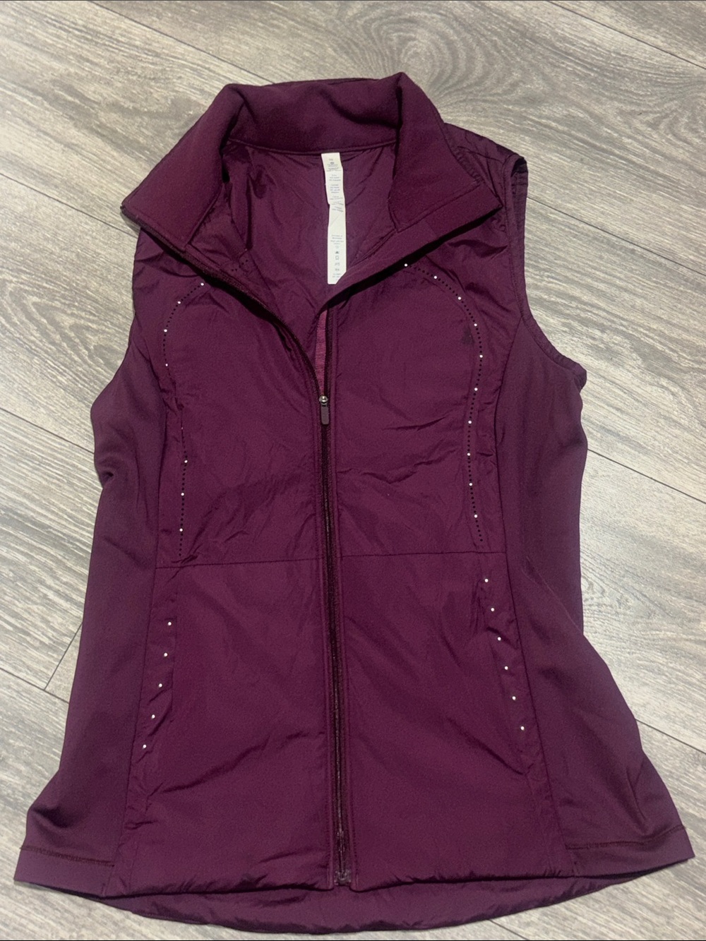 lululemon athletica Plum Quilted Sleeveless Vest
